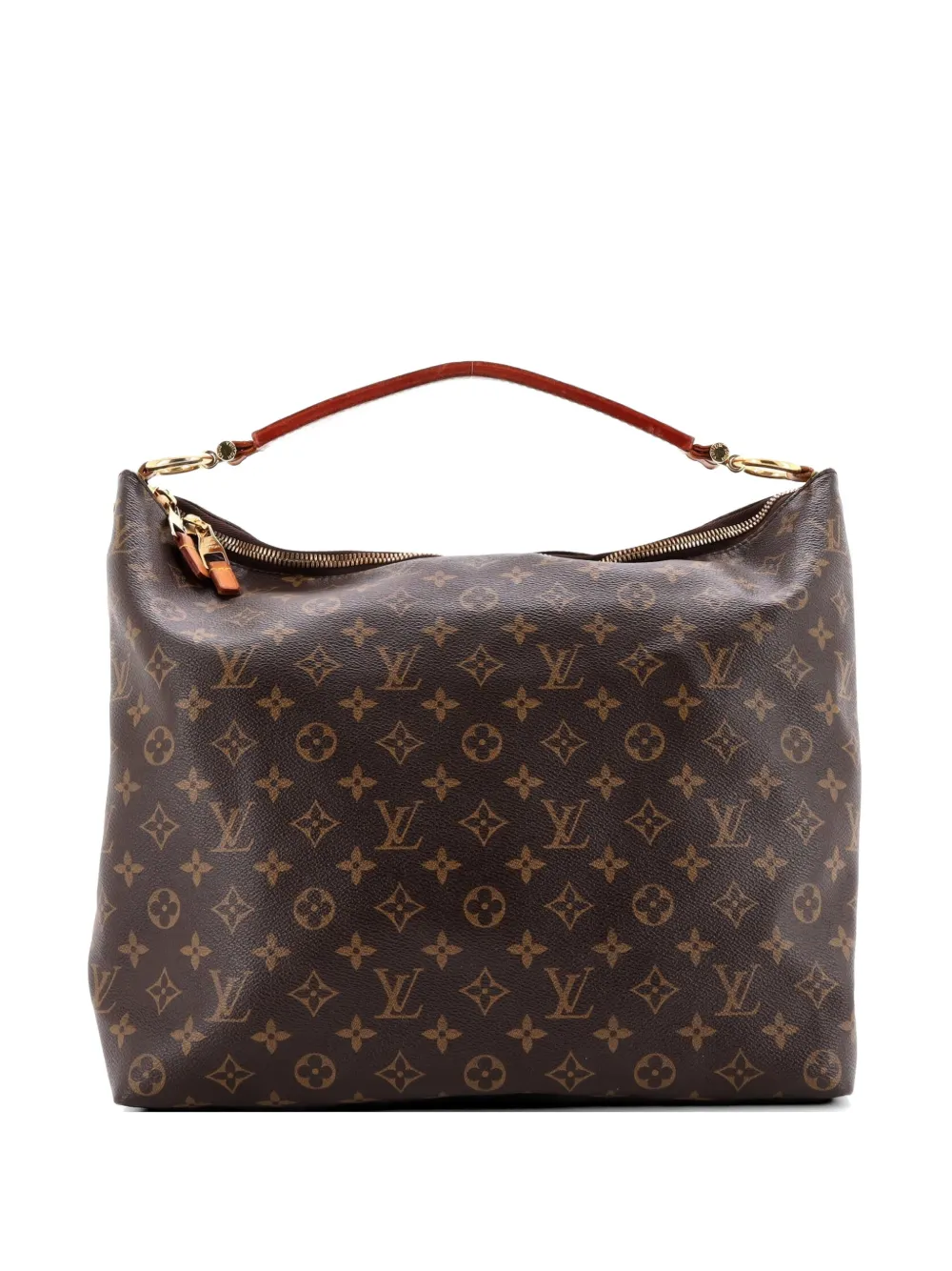 Louis Vuitton Pre-Owned Sully Handbag Monogram Canvas MM hobo bag - Brown