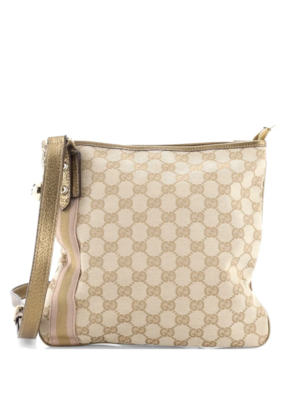 Gucci Pre-Owned Jolicoeur Messenger Bag GG Canvas crossbody bag - Nude