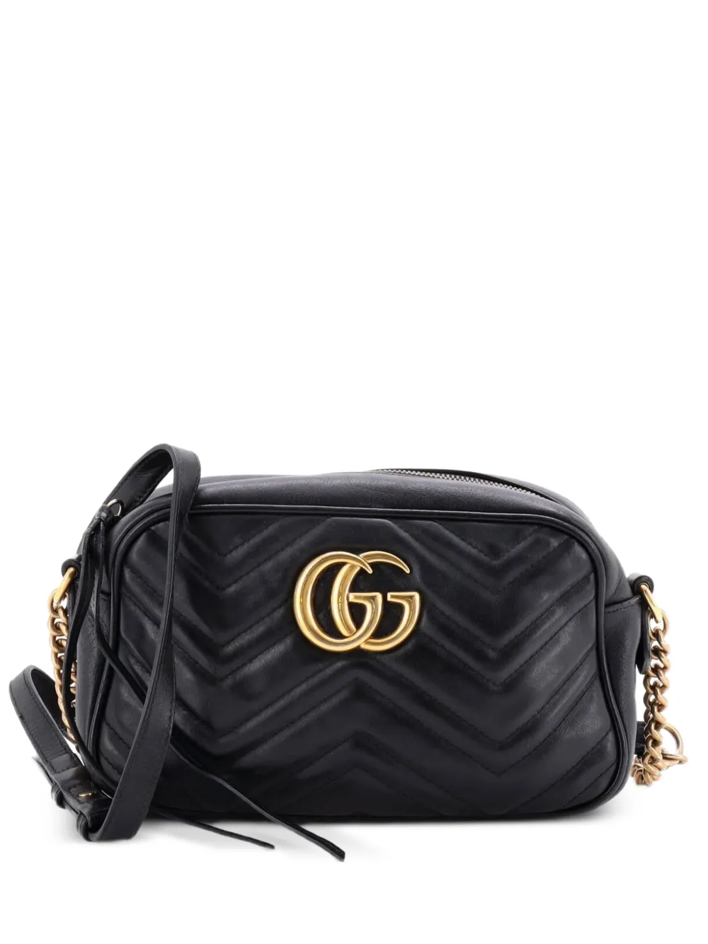 Gucci Pre-Owned GG Marmont Shoulder Bag Matelasse Leather Small crossbody bag - Nero