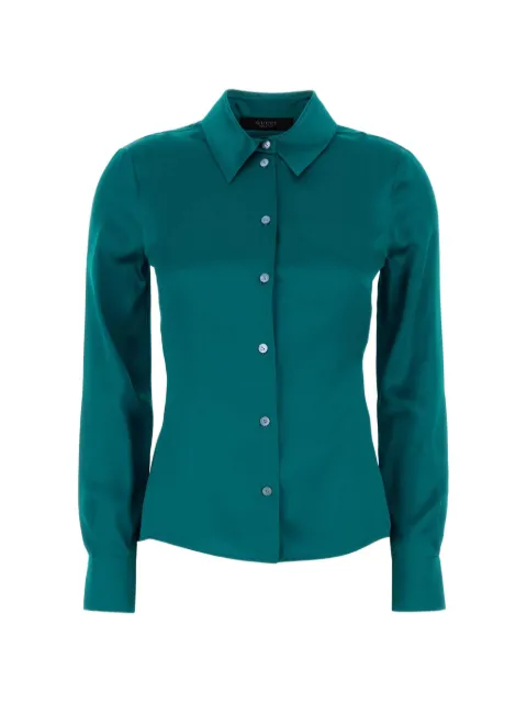 Gucci satin-finish long-sleeve shirt