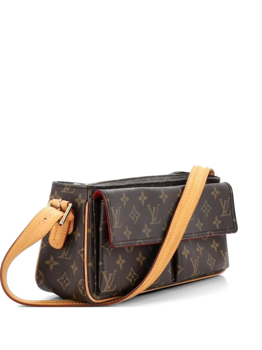 Louis Vuitton Pre-Owned Viva Cite Handbag Monogram Canvas MM shoulder bag - Braun