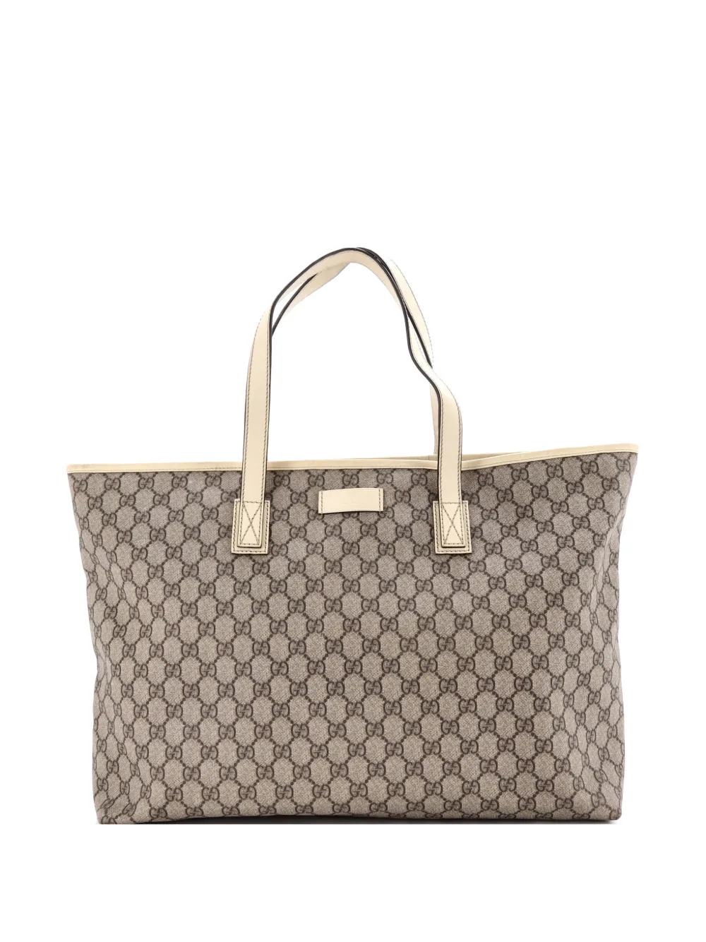Gucci Pre-Owned Plus GG Coated Canvas with Leather Large tote bag - Marrone