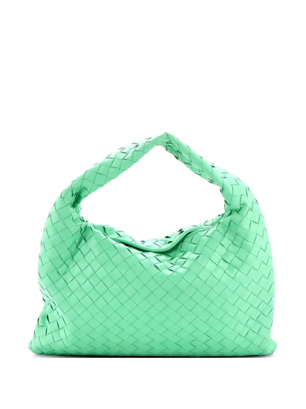 Bottega Veneta Pre-Owned Hop Intrecciato Leather Small hobo bag - Verde