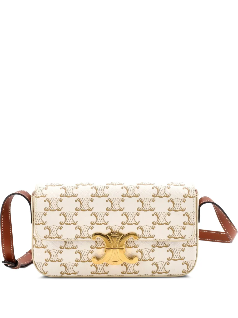 Celine Pre-Owned Triomphe East-West Triomphe Coated Canvas shoulder bag - Toni neutri