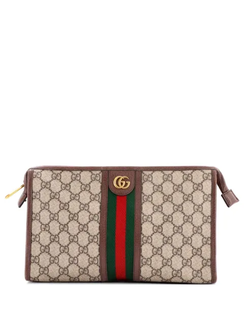 Gucci Pre-Owned bolsa de mano Ophidia Pouch GG mediana de lona revestida