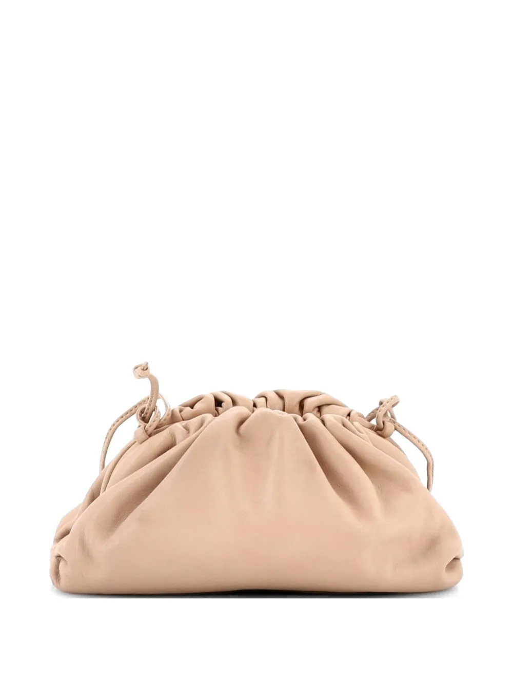 Bottega Veneta Pre-Owned The Pouch Leather Mini crossbody bag - Nude