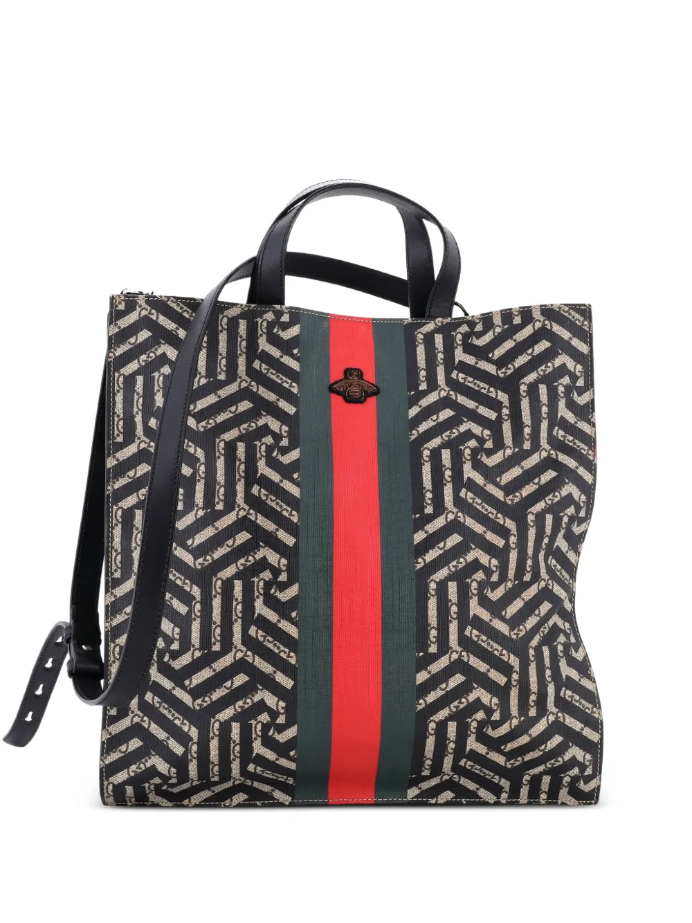 Gucci Pre-Owned Convertible Soft Open Caleido GG Coated Canvas tote bag - Marrone