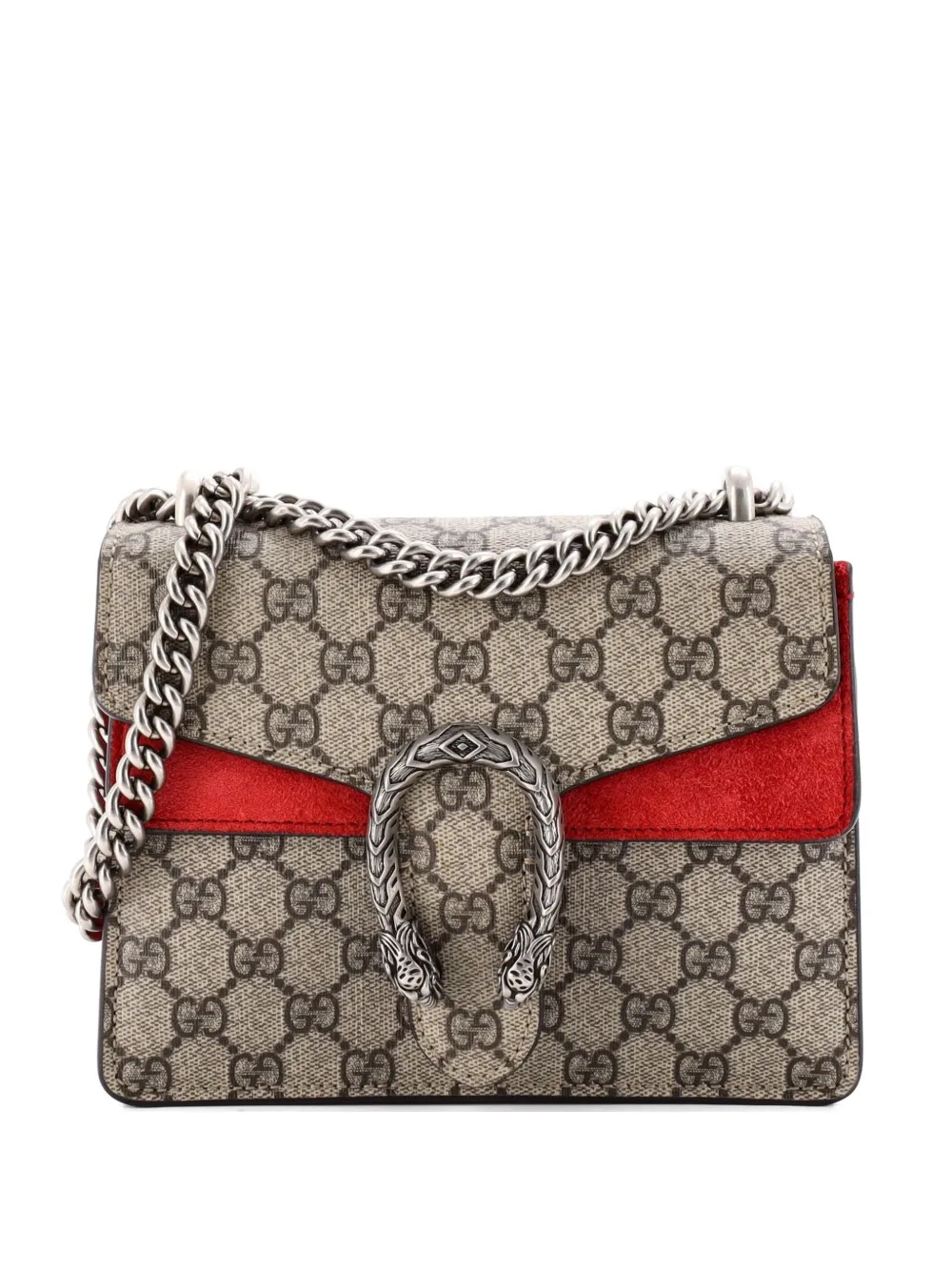 Gucci Pre-Owned Dionysus Bag GG Coated Canvas Mini crossbody bag - Rosso
