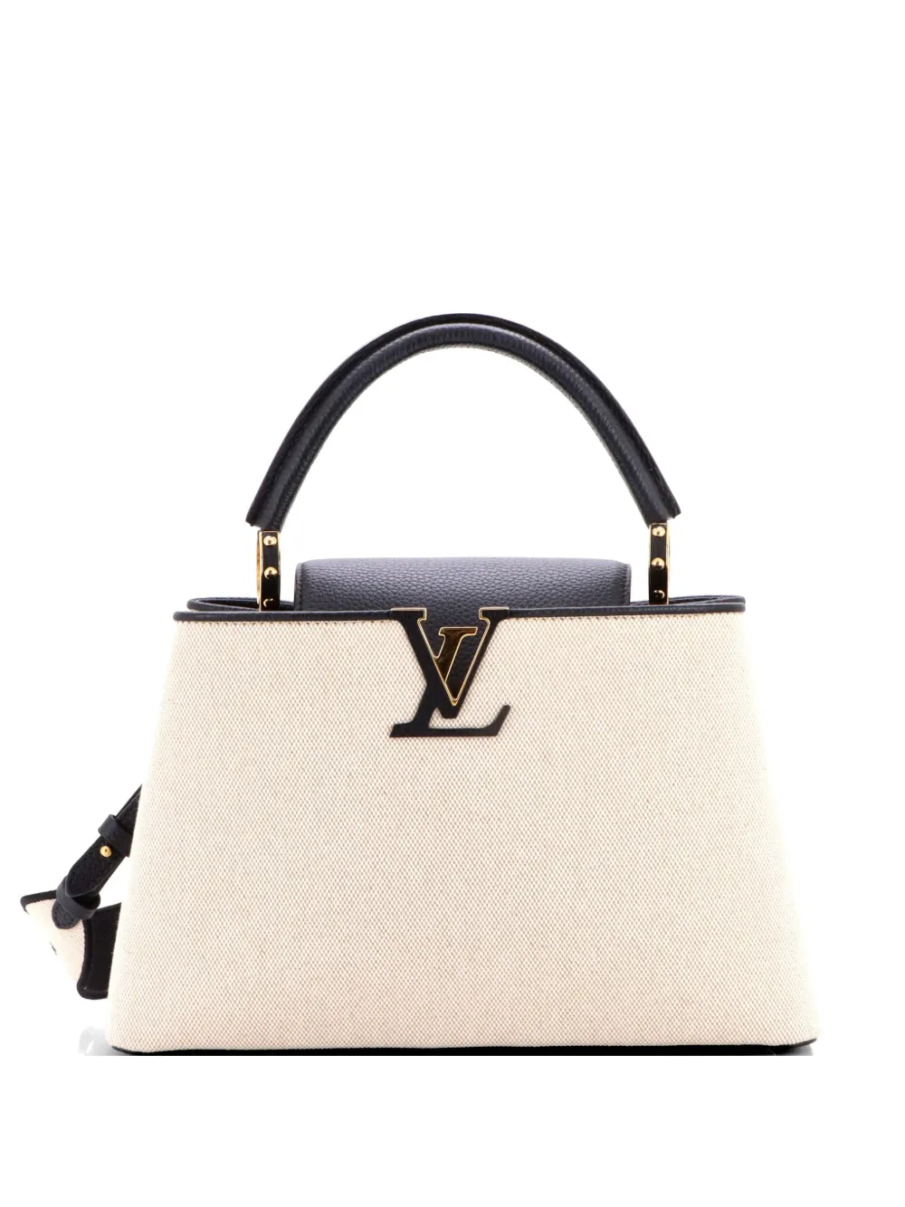 Louis Vuitton Pre-Owned Capucines Bag Canvas with Taurillon Leather PM satchel - Black