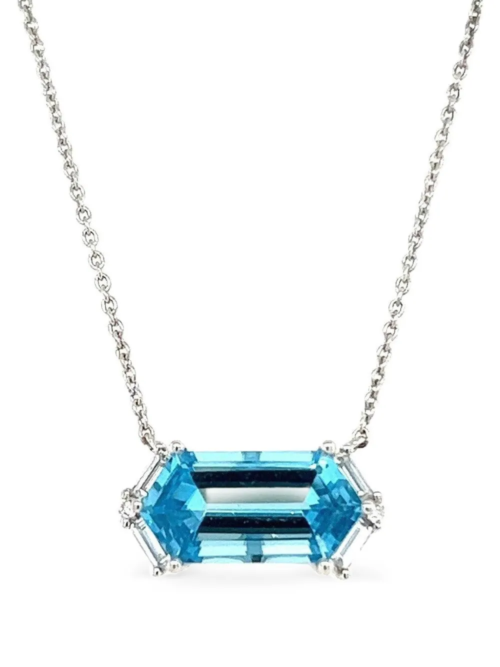 Lisa Nik hexagon-shape-pendant necklace