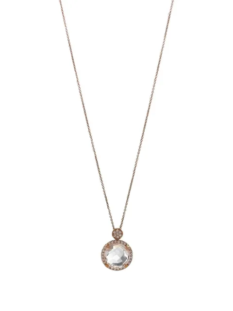 Lisa Nik quartz and diamond pendant necklace