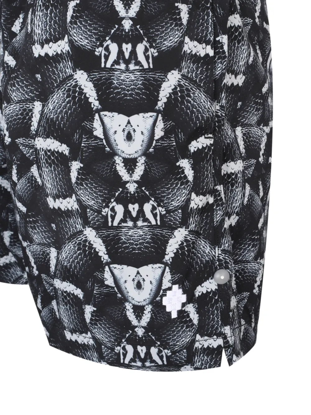 COUNTY OF MILAN Shorts met slangen-print Zwart