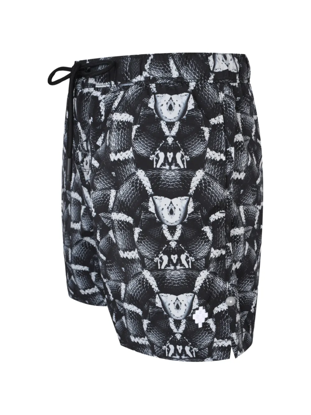 COUNTY OF MILAN snake-print shorts - Schwarz