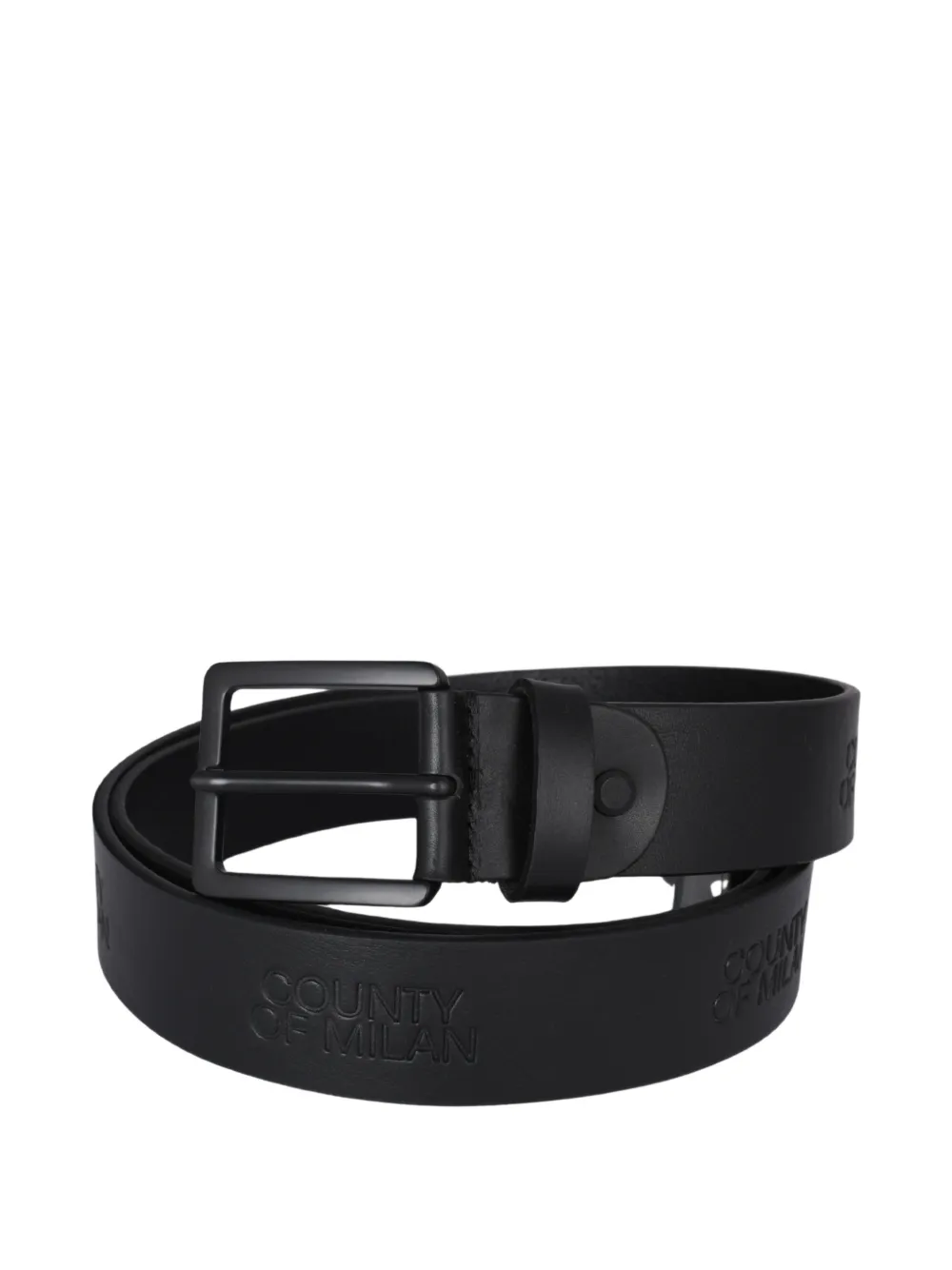 COUNTY OF MILAN logo-embossed belt - Nero