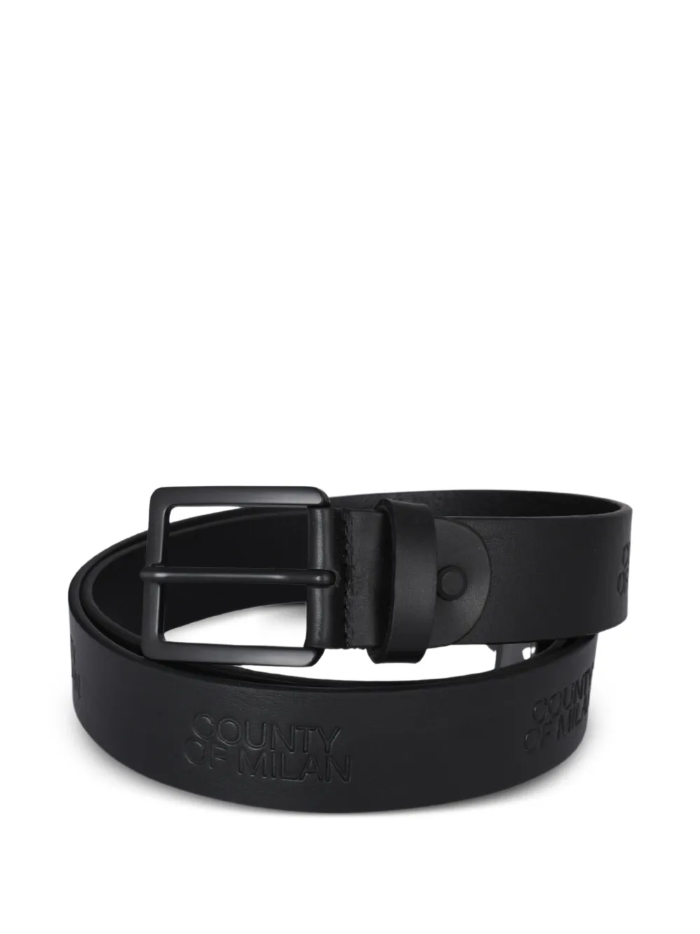 COUNTY OF MILAN logo-embossed belt - Nero