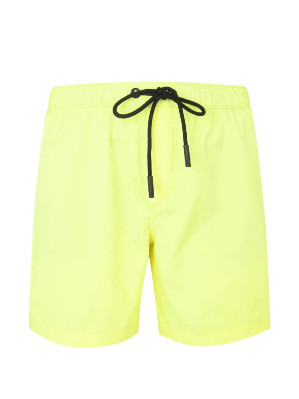 COUNTY OF MILAN Shorts met geborduurd logo en trekkoordtaille Geel