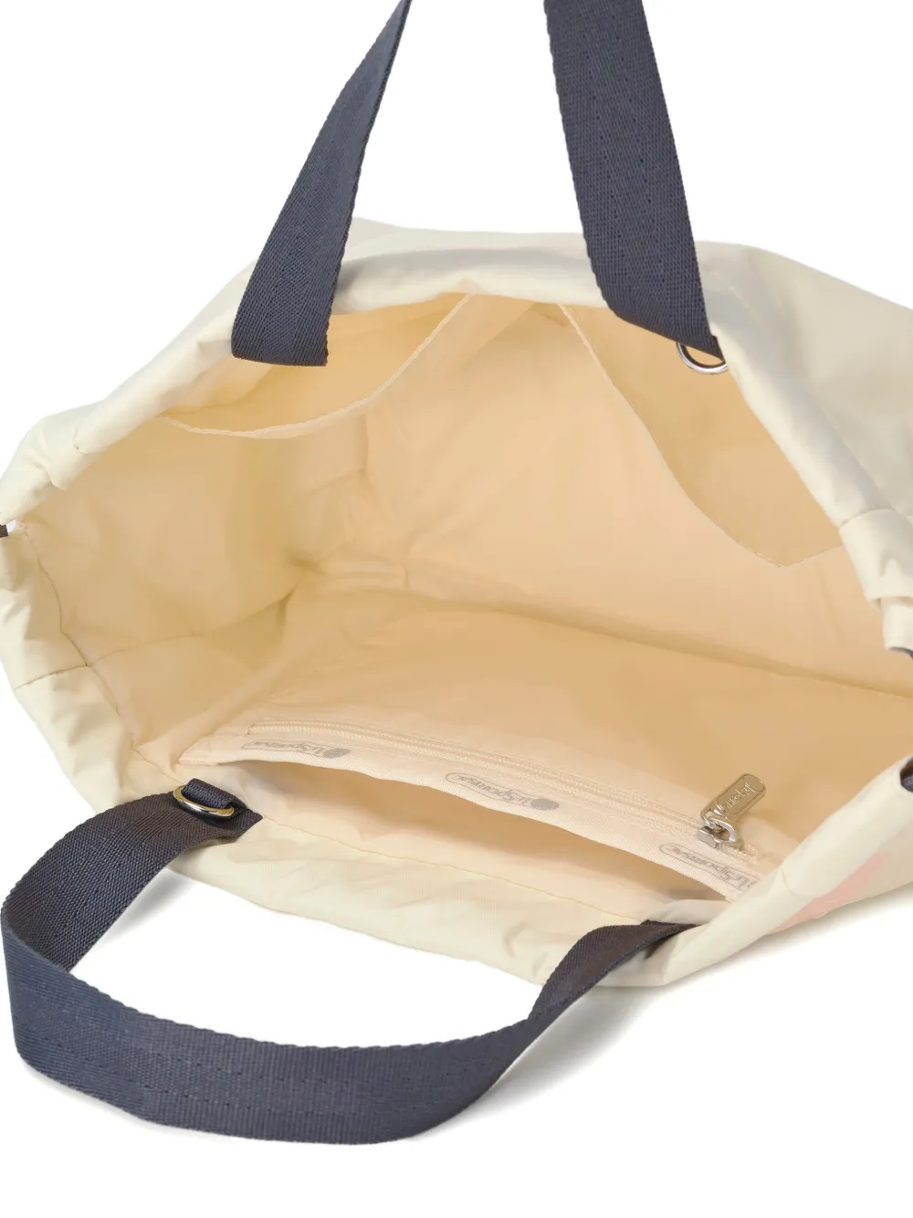 familiar x LeSportsac E W City shopper met trekkoord en geborduurde bloemen Beige