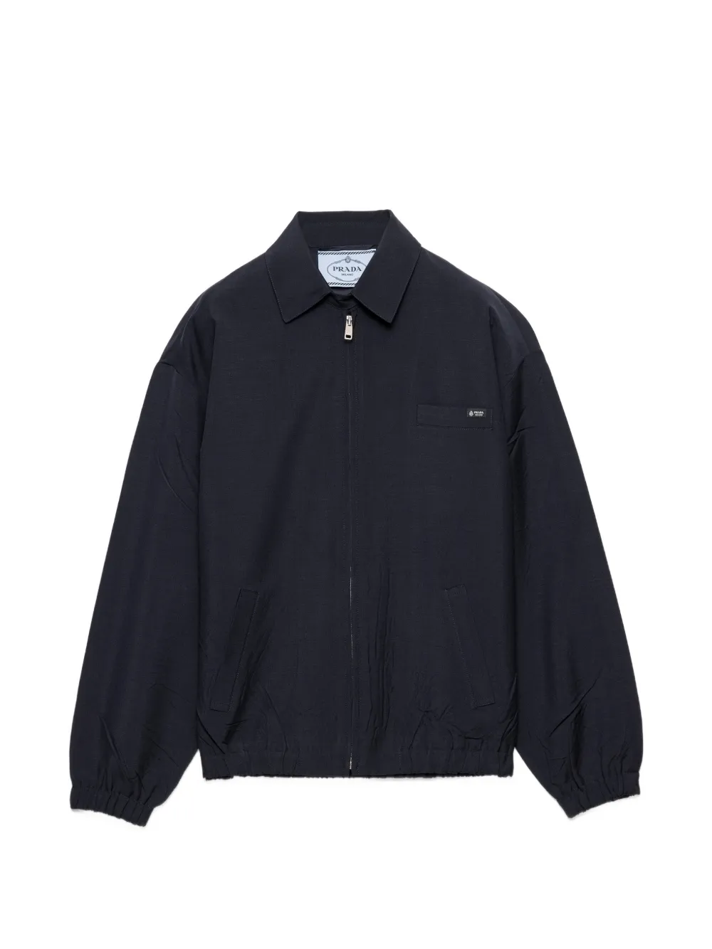 Prada mohair-wool blouson jacket - Blu