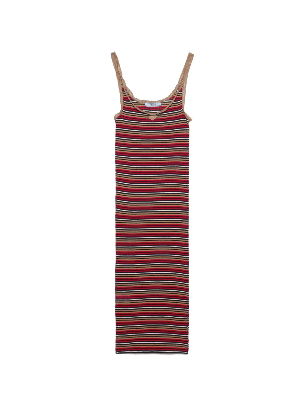 Prada striped cotton dress - Blu