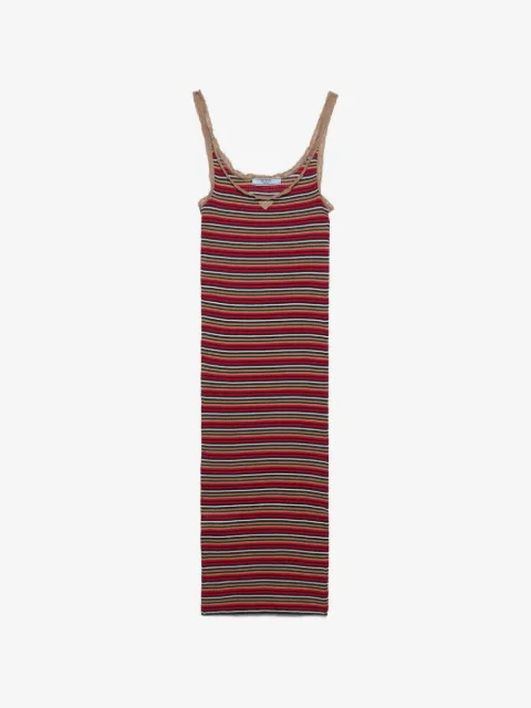 Prada striped cotton dress