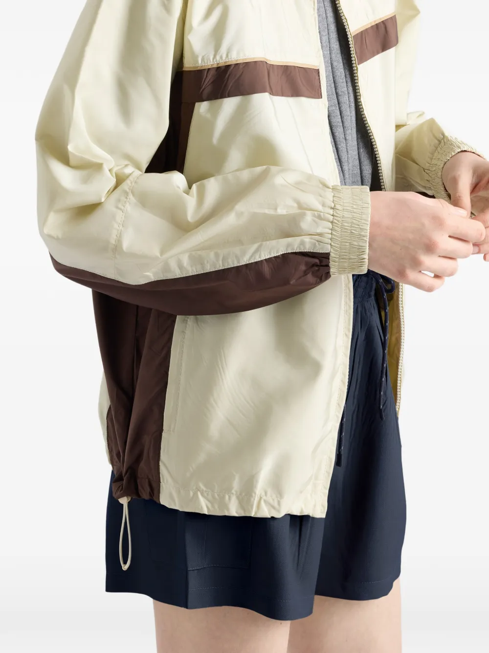 Prada Lichtgewicht Re-Nylon jack Beige