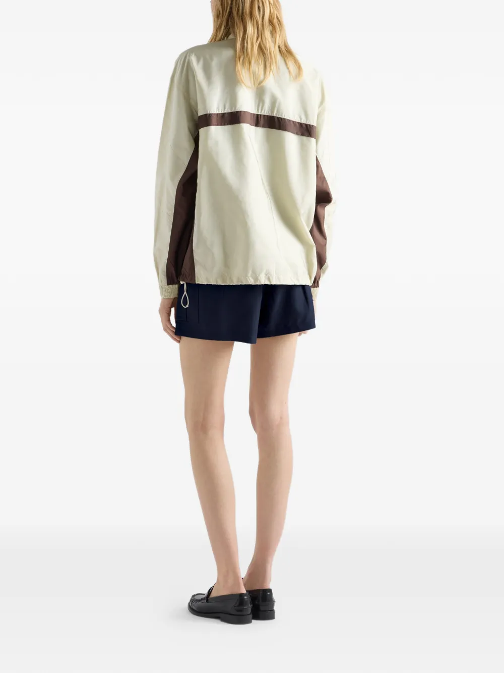 Prada Lichtgewicht Re-Nylon jack Beige