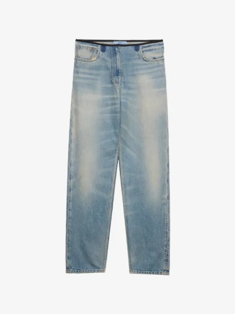 Prada jean à effet délavé