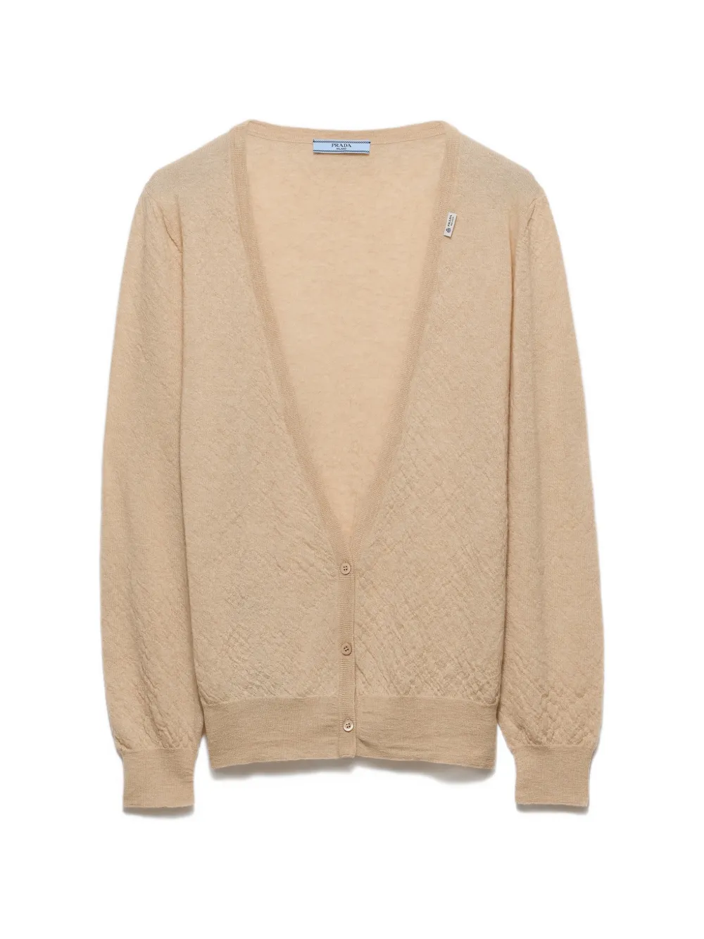 Prada cashmere cardigan - Nude