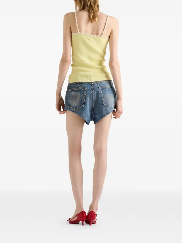 プラダ　ビスチェ Prada Cotton Bouclé Top | Yellow | FARFETCH