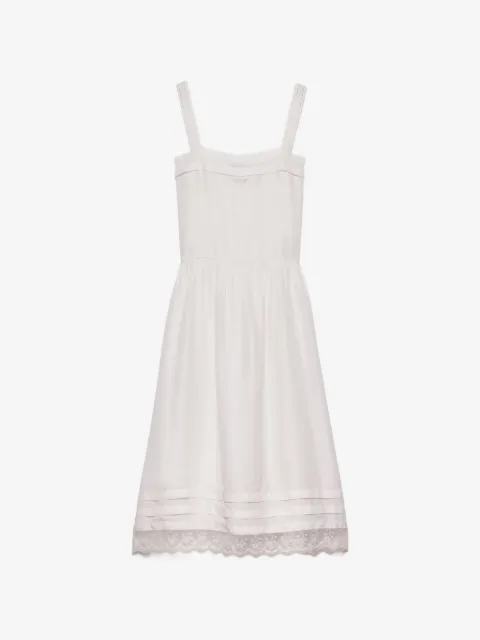Prada embroidered old washed silk dress