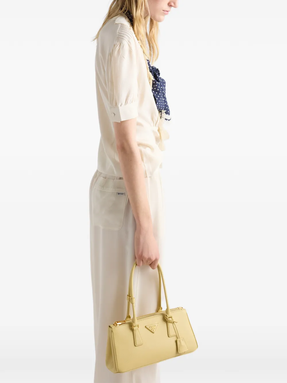 Prada Marocain blouse Beige