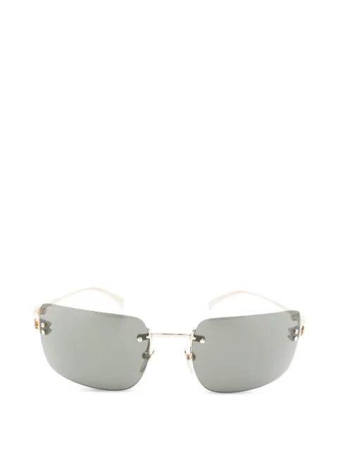 Gucci Eyewear logo-lettering rimless sunglasses