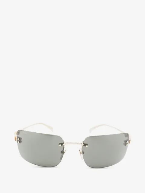 Gucci Eyewear logo-lettering rimless sunglasses
