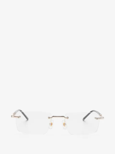 Montblanc rektangulära glasögon utan bågar