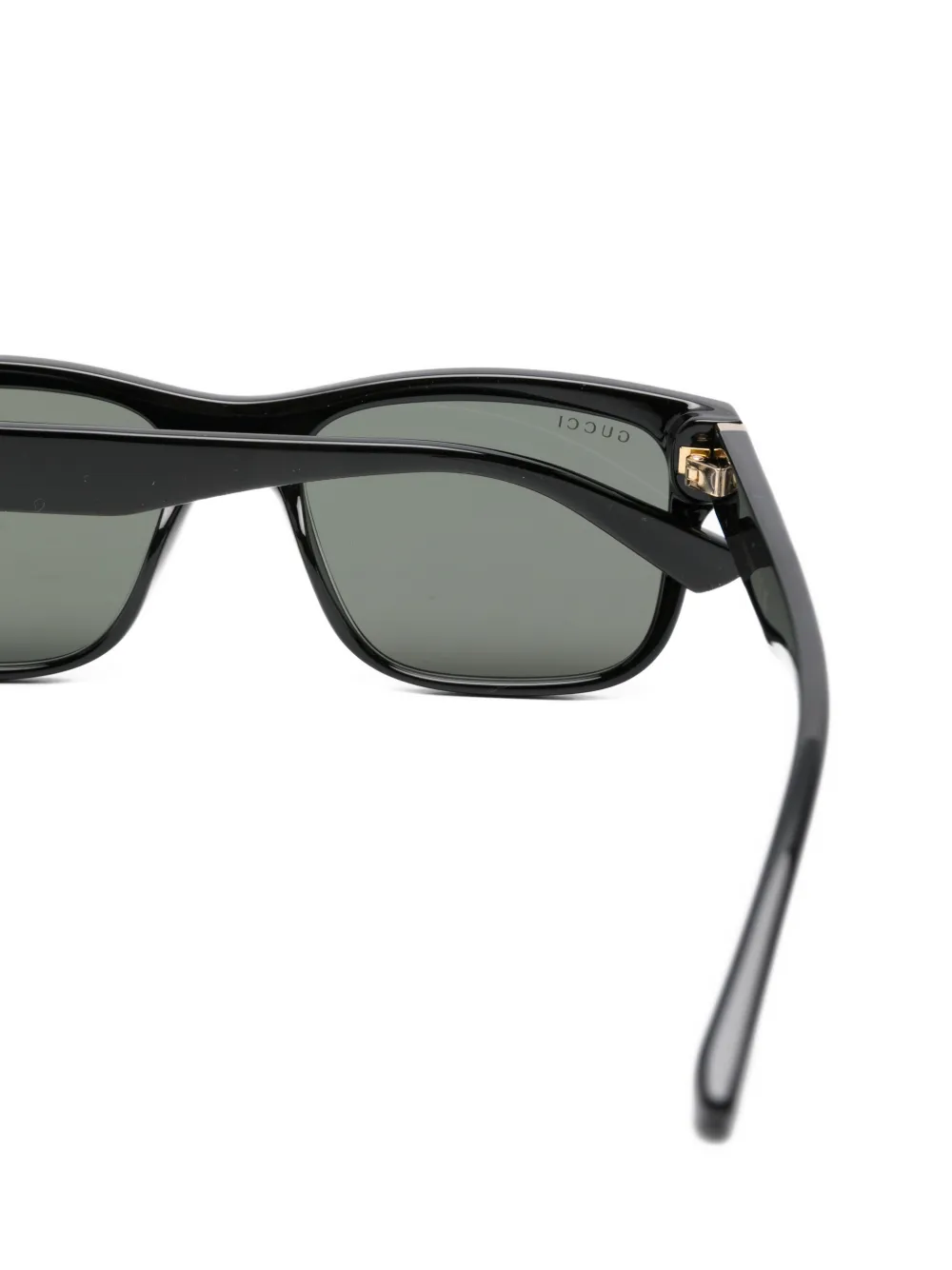 Gucci Eyewear Zonnebril met rechthoekig montuur Zwart