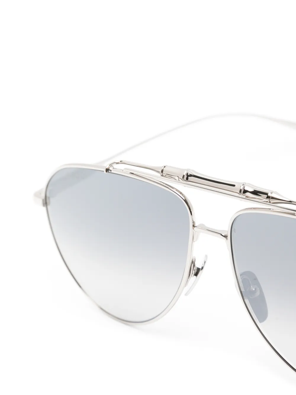 Gucci Eyewear Zonnebril met piloten montuur Zilver