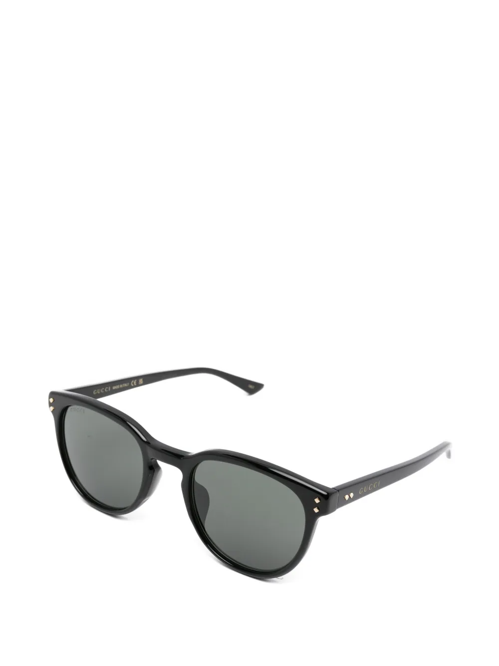 Gucci Eyewear Zonnebril met rond montuur Zwart