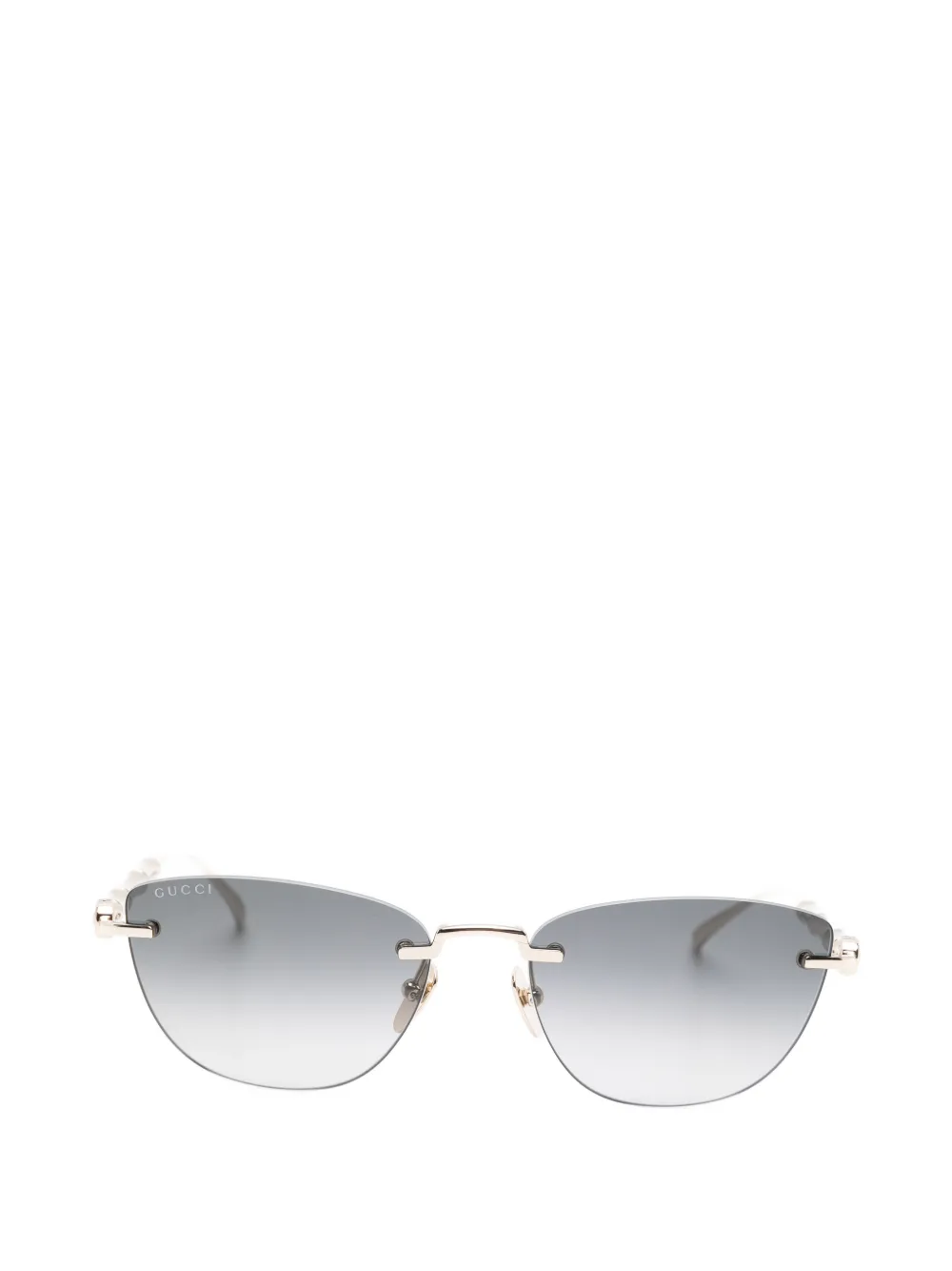 Gucci Eyewear Bamboo cat-eye sunglasses - Oro