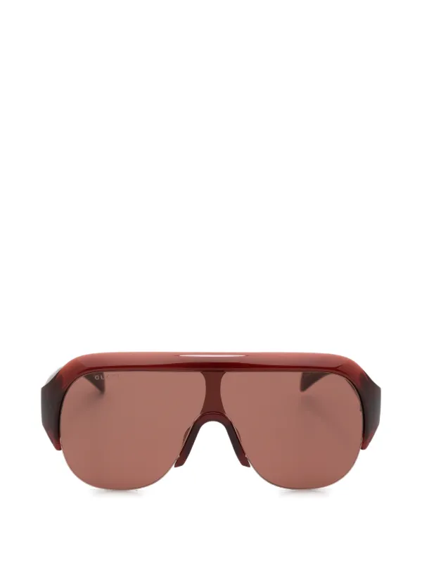 Gucci Eyewear オーバーサイズ サングラス | レッド | FARFETCH JP