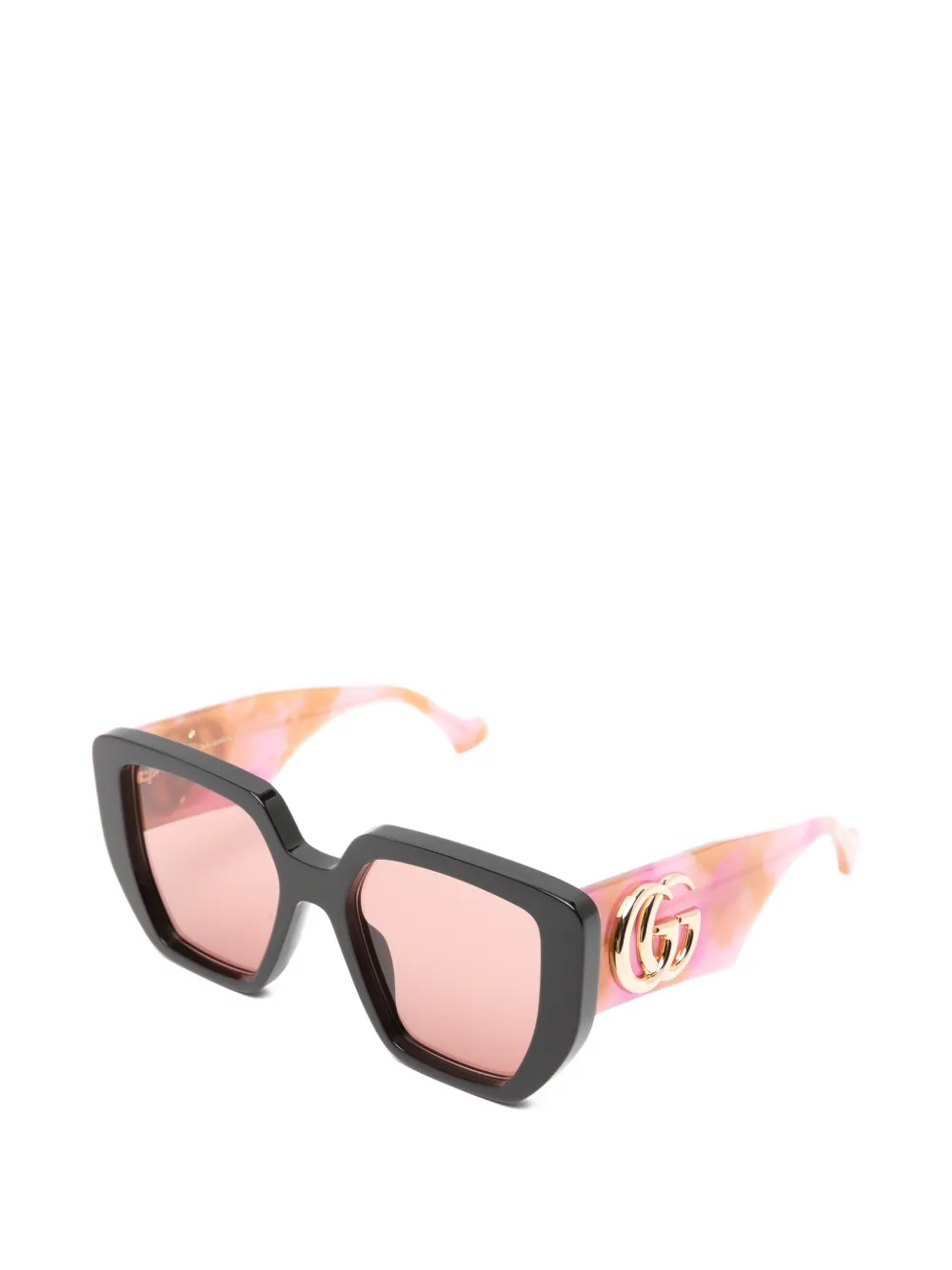 Gucci Eyewear GG zonnebril met geometrisch montuur Roze