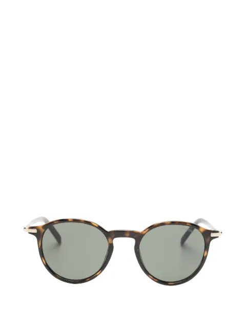 Montblanc tortoiseshell-effect round-frame sunglasses