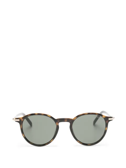 Montblanc tortoiseshell-effect round-frame sunglasses