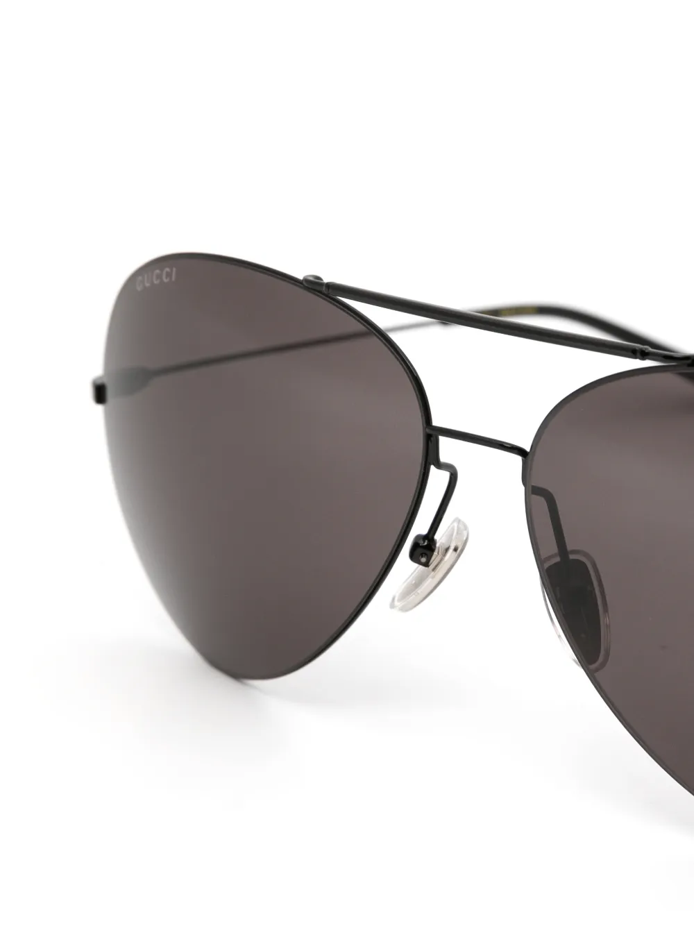 Gucci Eyewear Zonnebril met piloten montuur Zwart