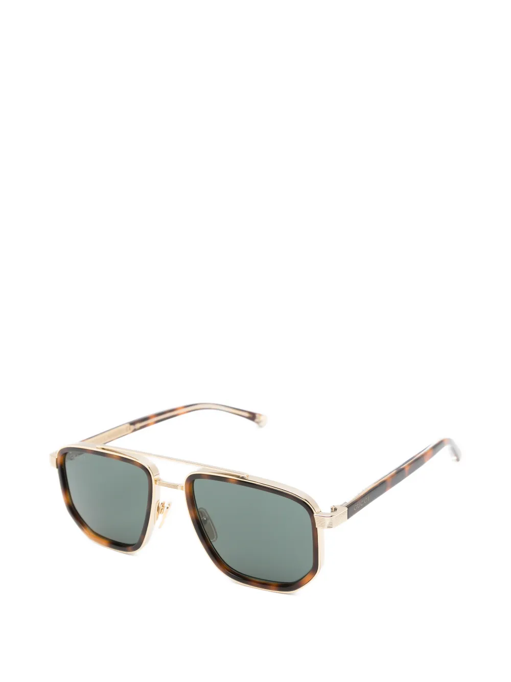 Gucci Eyewear Zonnebril met piloten montuur Bruin