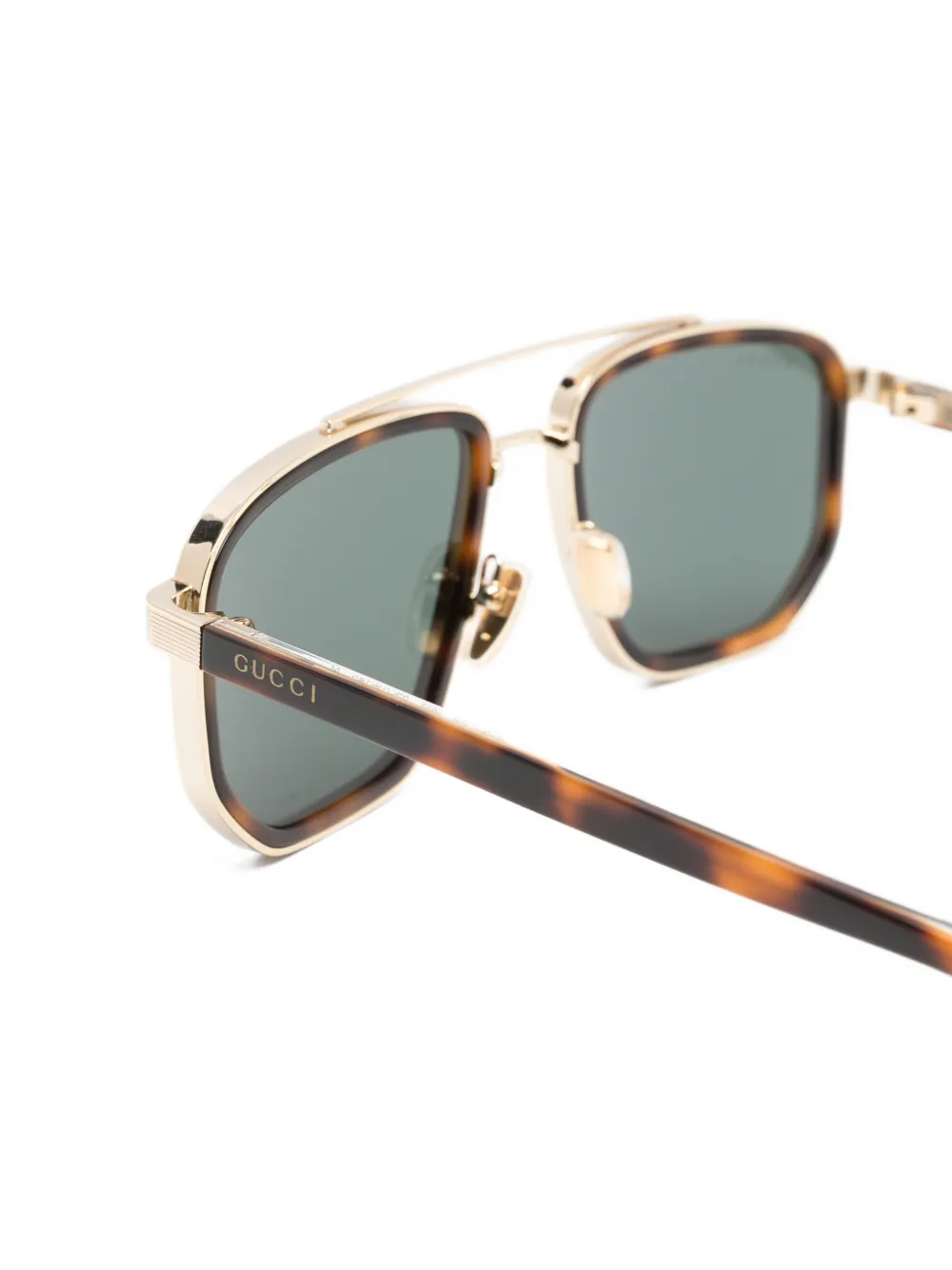 Gucci Eyewear Zonnebril met piloten montuur Bruin