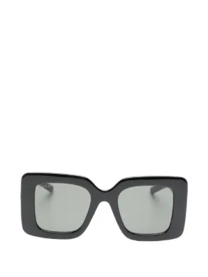 Gucci Eyewear キャットアイ サングラス | ブラック | FARFETCH JP