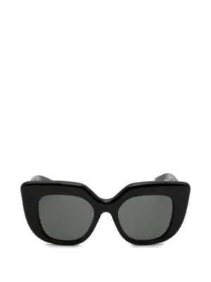 Gucci Eyewear スクエアフレーム サングラス | ブラック | FARFETCH JP