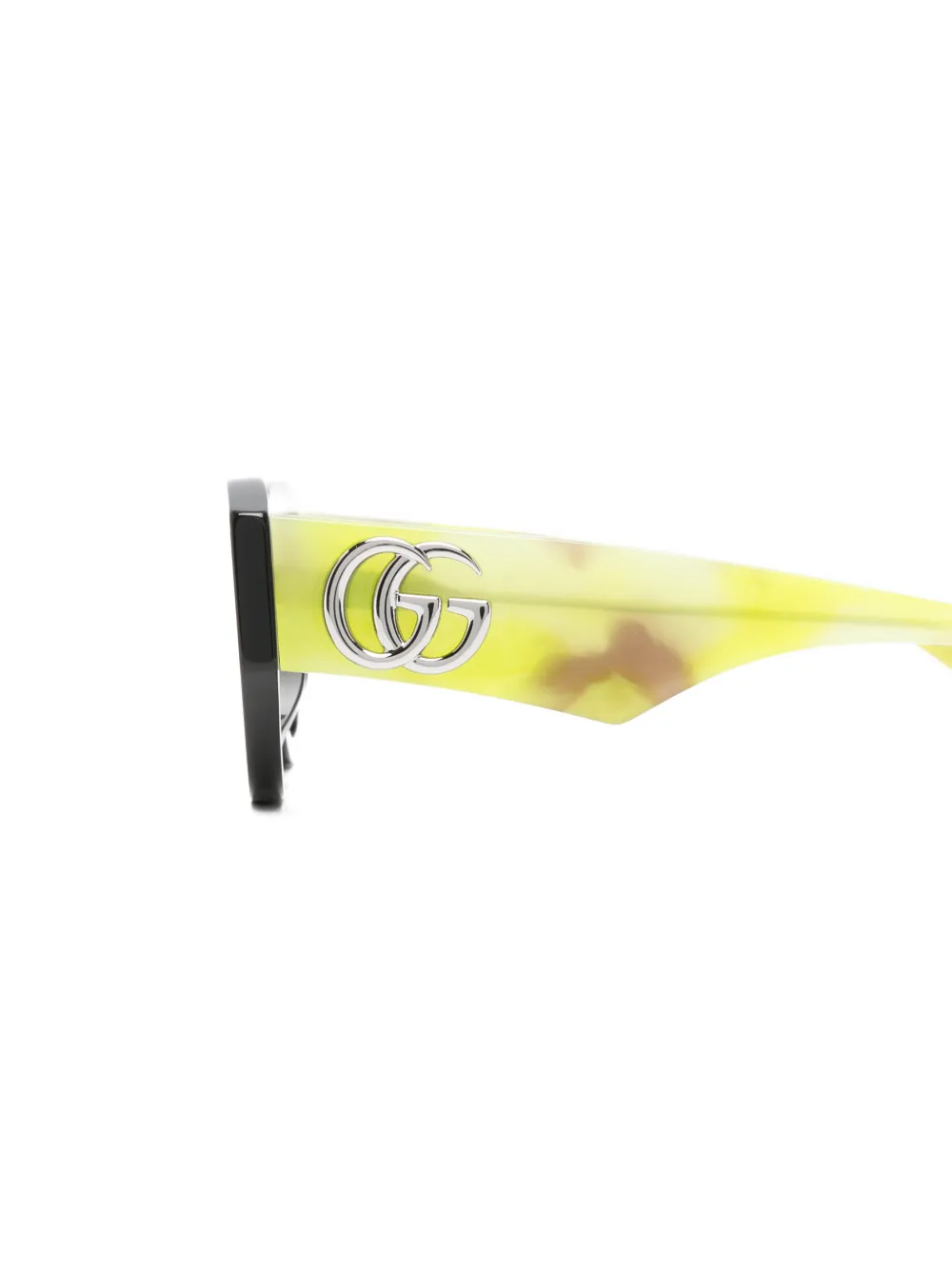 Gucci Eyewear GG zonnebril met geometrisch montuur Zwart