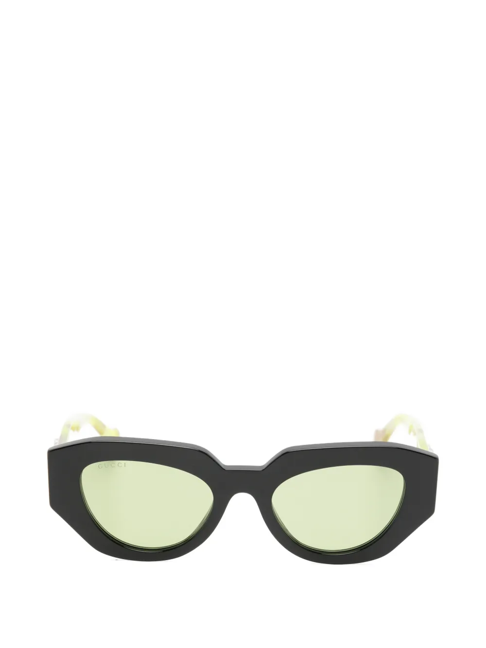 Gucci Eyewear Double G geometric-frame sunglasses - Nero