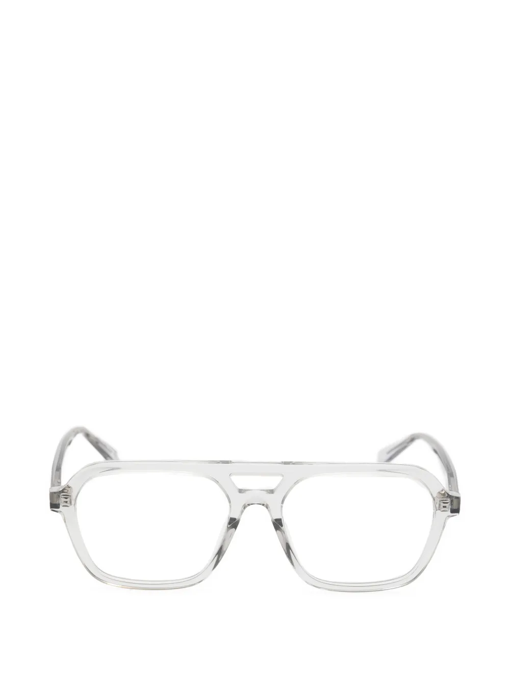 Saint Laurent Eyewear pilot-frame glasses - Bianco
